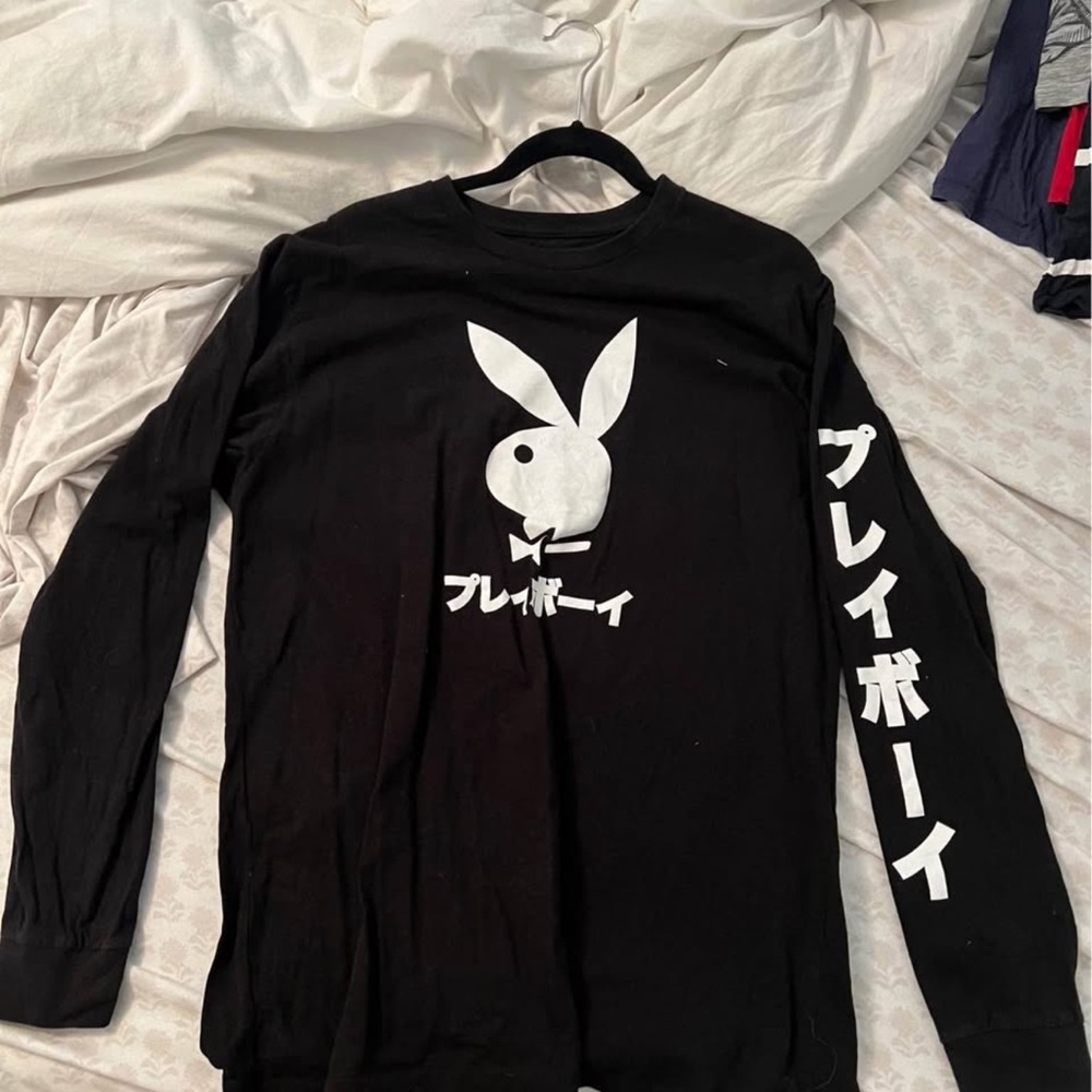 PLAYBOY Black Long Sleeve Tee